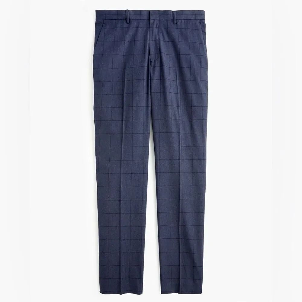 J Crew Ludlow Slim-fit Pant in Heather Windowpane Stretch Cotton Twill NWT